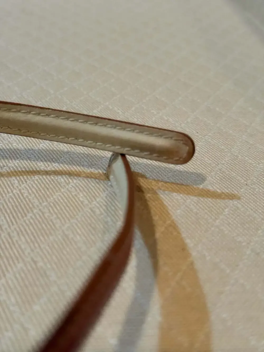 Histoire de Voir Vintage Y2K Frameless Shield Leather Sunglasses